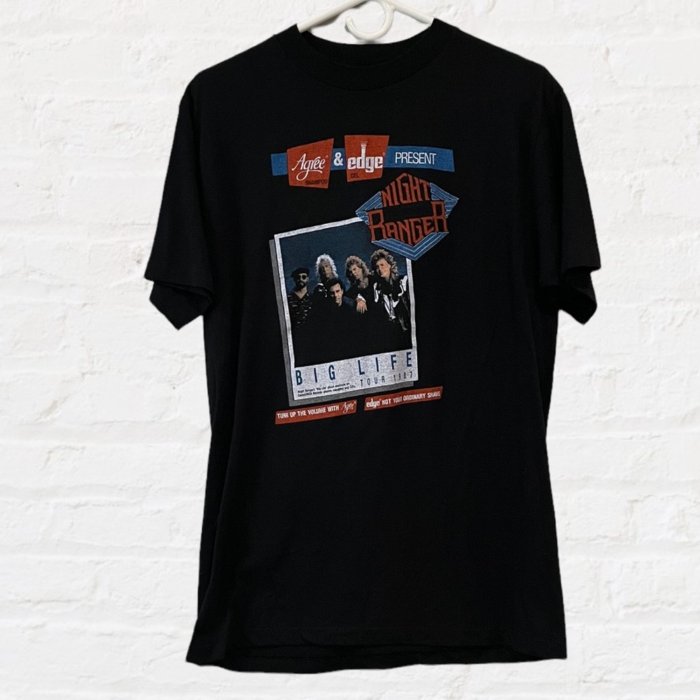 Vintage‎ Night Ranger “Big Life 1987 Tour” T-Shirt, Men’s sz XL
